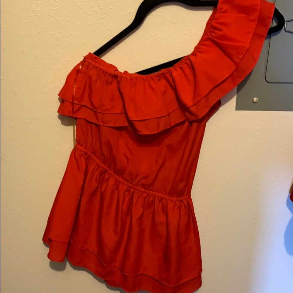 Red blouse